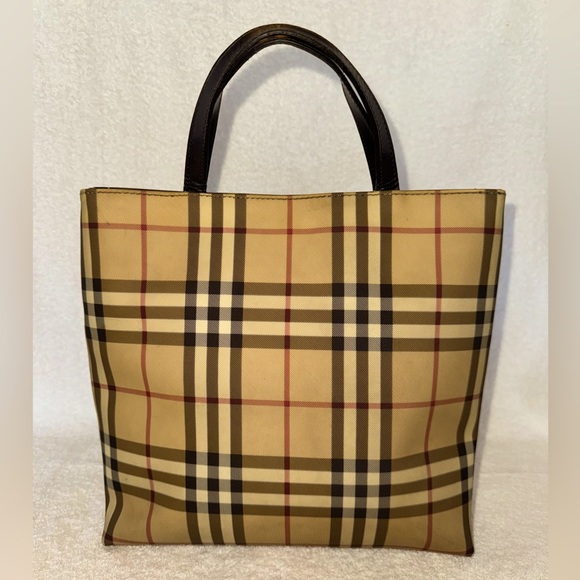 Burberry Handbags - Burberry Nova Check Tote bag PVC Vintage…